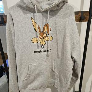 Large The Hundreds x Looney Tunes Grey Hoodie